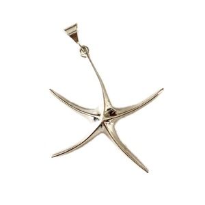 Sterling Silver Starfish Pendant Charm Necklace